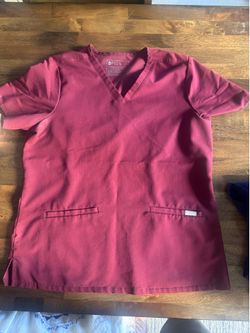 FIGS scrubs Women’s Size large (Burgendy)