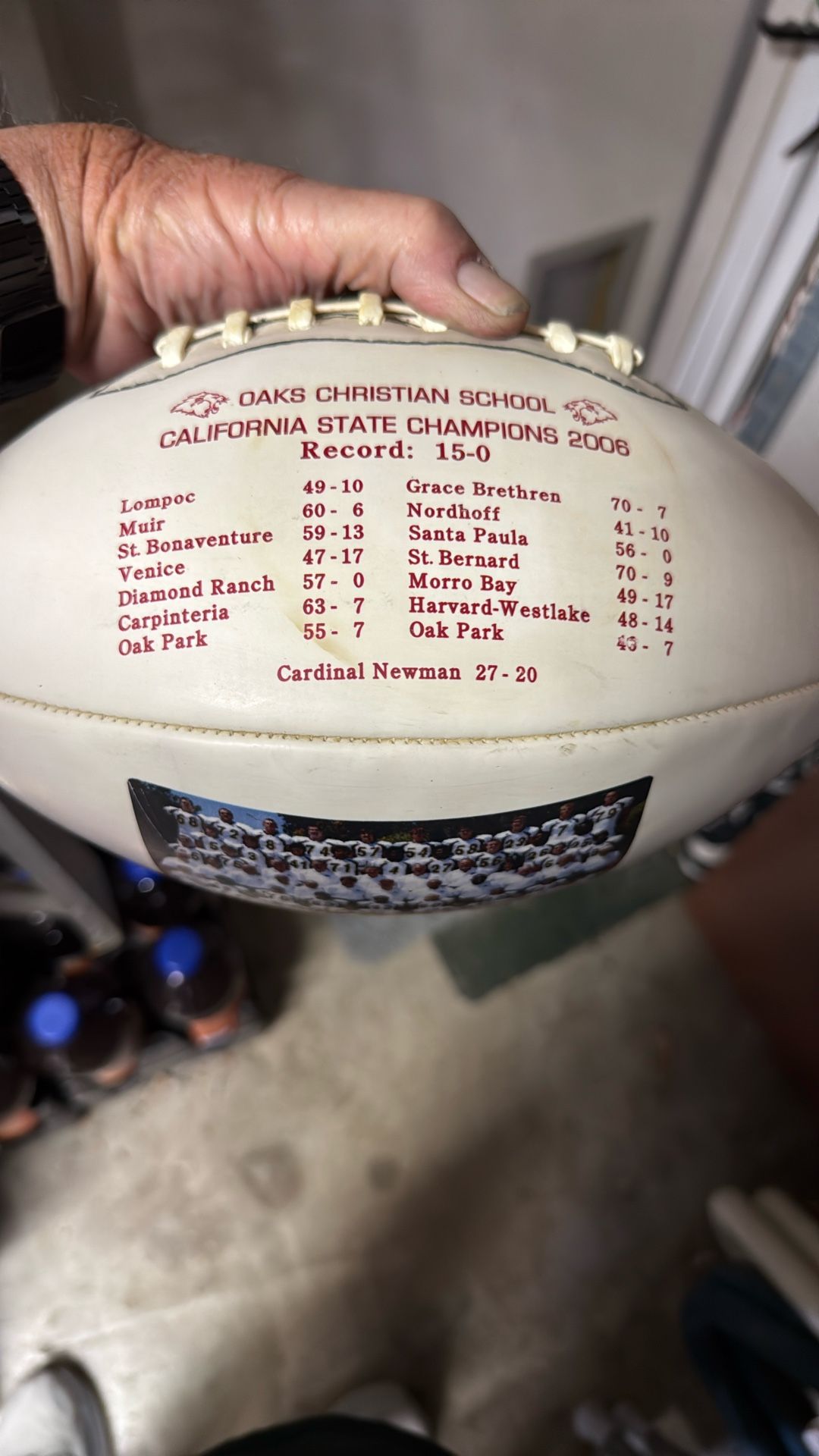 Oaks Christian 2006 Football New Out Of Box 15-0 Record