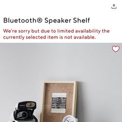 Pottery Barn Pb Teen White Bluetooth Speaker Shelf Excellent Condition 