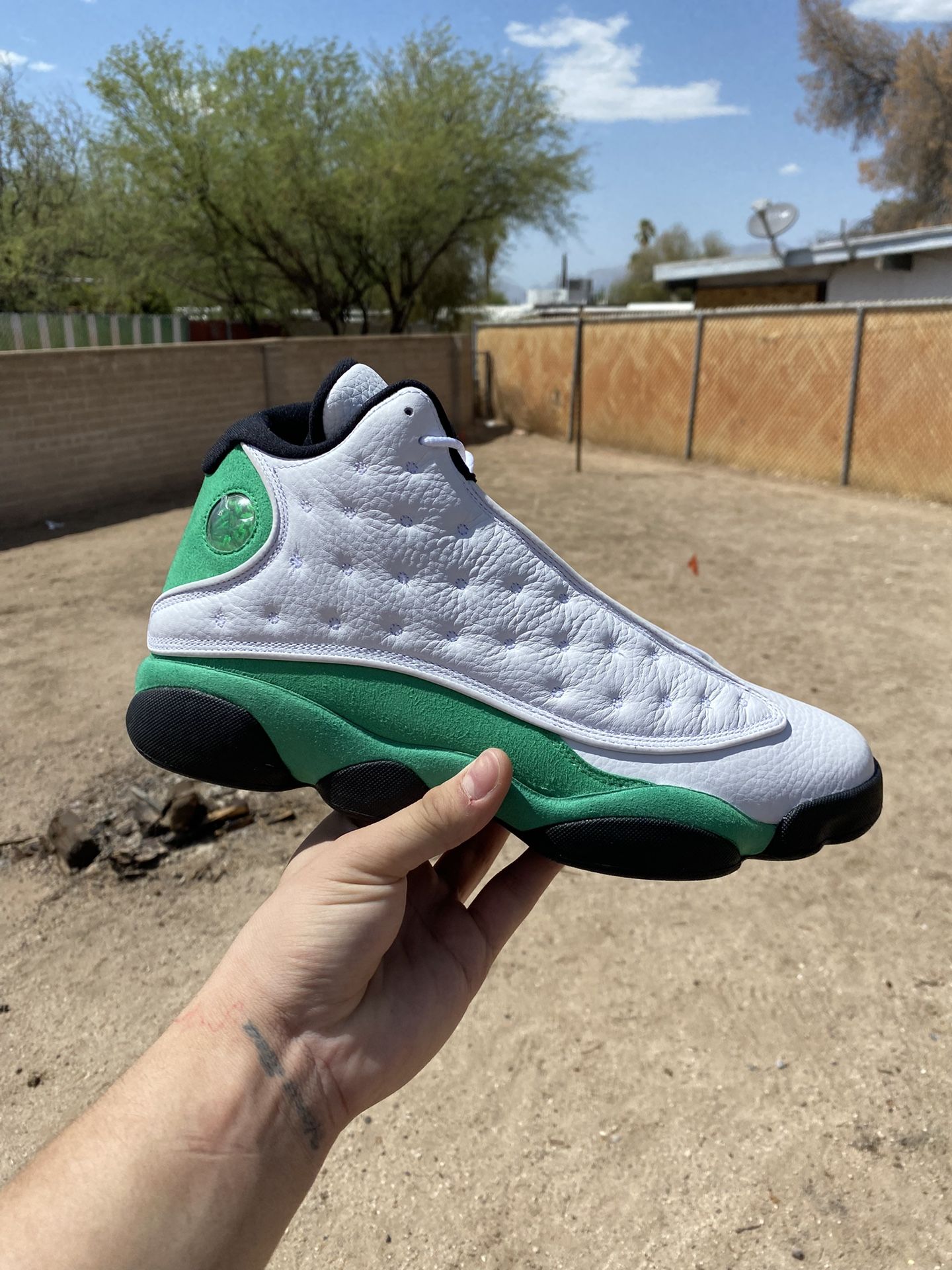 RETRO 13 Lucky Green Size 12