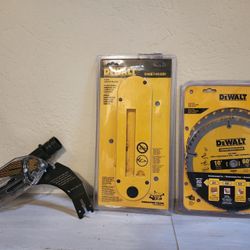 New DeWalt Table Saw 10" Blades, Dado Plate, Guard