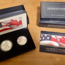 2019 US Mint Set Limited Series Pride Of Two Nations