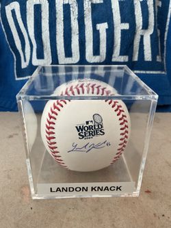 Los Angeles Dodgers Landon Knack Autographed 2024 World Series Baseball