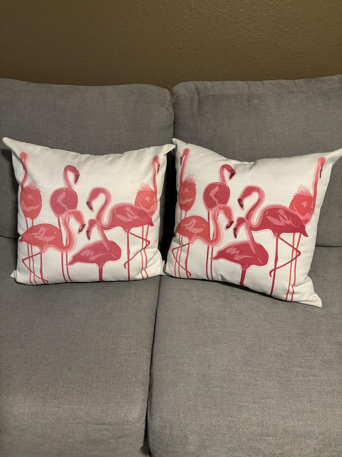 Grandin Road Flamingo Outdoor Pillows