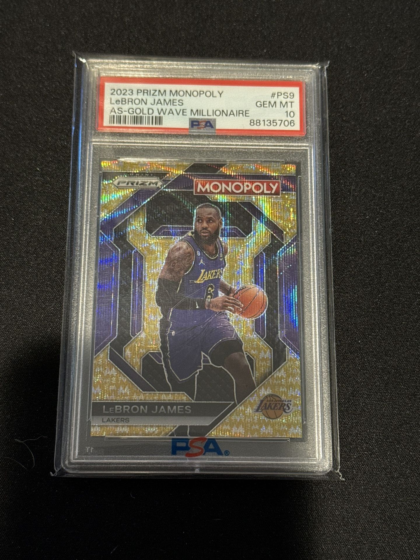 Lebron James Numbered 9/10 PRIZM CARD