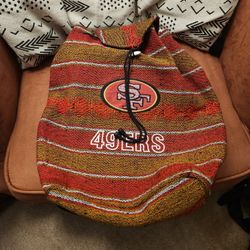 San Francisco 49ers Fan Woven Sports Bag Cloth Backpack