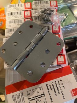 Hager 4x4 US26D satin chrome NRP hinges