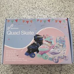 Sportneer Kids Roller Skates, Roller Skates with Protective Gear Set) 