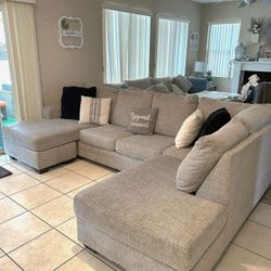 Light Grey Sectional Couch From Ashley Furniture 