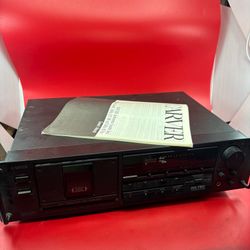 Carver TDR-1500U Cassette Deck HiFi Stereo CASSETTE w/ MANUAL - NOT SPINS As is