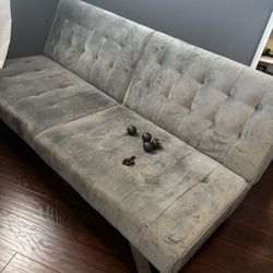 Gray futon