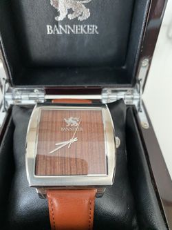 Men’s Benjamin Banneker Watch with Mahogany face