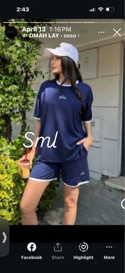 Alo shorts set