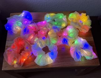 Light Up  Hair Scrunchies 