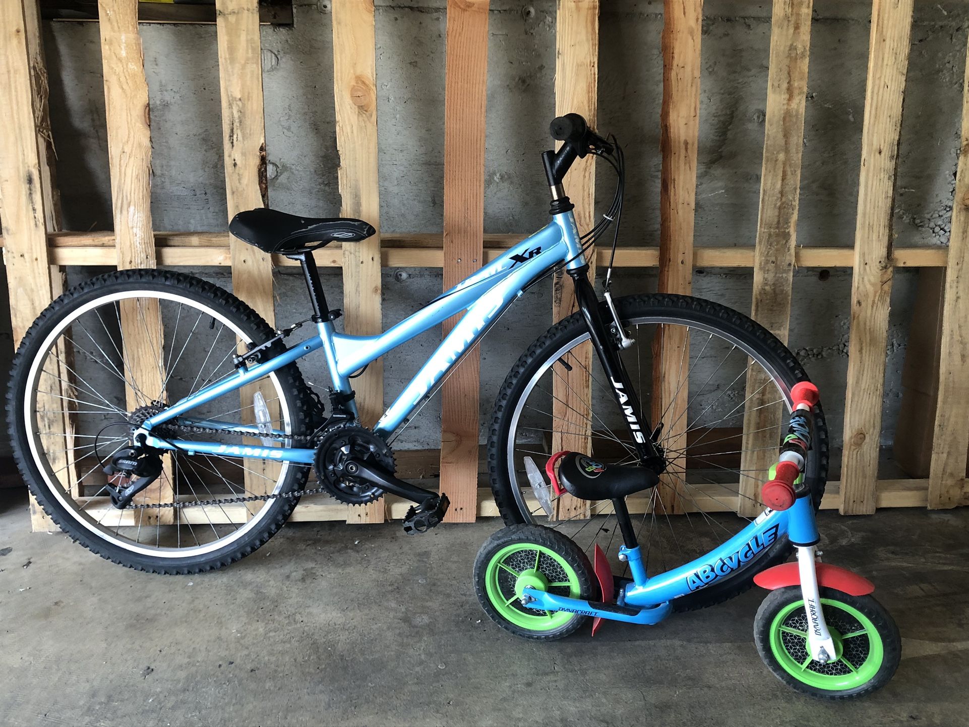 Jamis Bicycle 26” Wheels and Balance Bike