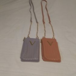 Two small  crossbody bag space for Phone 7.5 Tall x 4.5 Width 