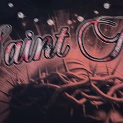 y2k Jesus saint shirt 