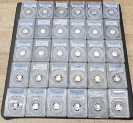 Silver Dimes PCGS PR69DCAM - 1992 To 2018