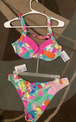 New Colorful Floral Bikini Set
