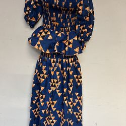 Authentic African Skirt Set 