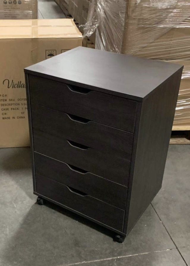 NEW $65 each Halifax 5 Cabinets 20x16x27 Inch Tall Wood Wooden Storage File Office Cabinet dresser With Rolling Wheels