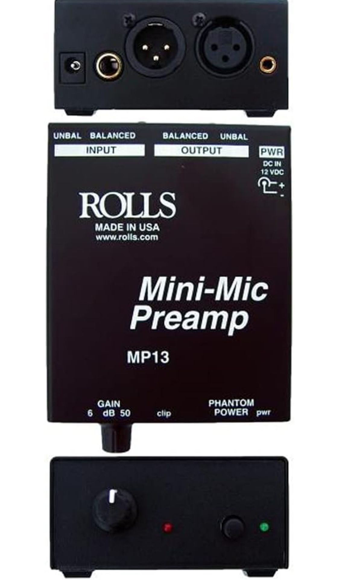 Rolls MP13 Mini-Mic Single CH Preamp