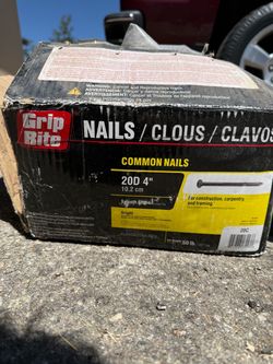 Grip Rite 20D 4" Common Nails 50 lb Box