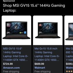 MSI GV15 Gaming Laptop