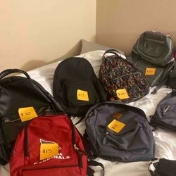 Backpacks & Duffel Bags Individually Priced 
