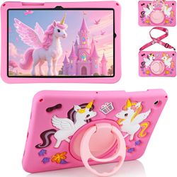 Unicorn Kids iPad Case for iPad 9th 8th 7th Gen 10.2 Silicone Shockproof Stand