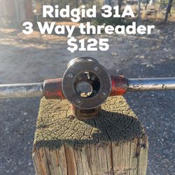 Ridgid 31A 3 Way threader $125 - Corrales