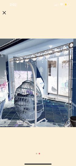 STAGE TRUSS WITH 8 DJ LIGHTS 