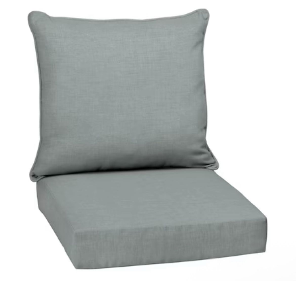 ARDEN 24-in x 24-in Stone Grey Leala Deep seat patio chair cushion.