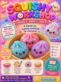 Book the Squishy Workshop for your next event