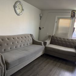 Silver sofa