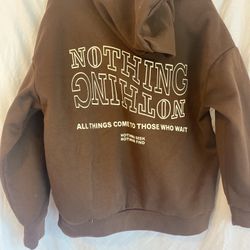 Shein Brown Woman’s Sweatshirt And Pants Set Size M