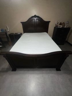 Queen Bed frame and small dresser