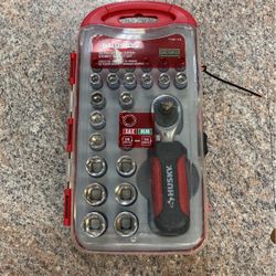 Husky 25 Piece Dual-Sided Stubby Socket Set 