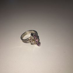 Woman’s Amethyst and Sterling Ring