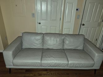 Lamb leather couch