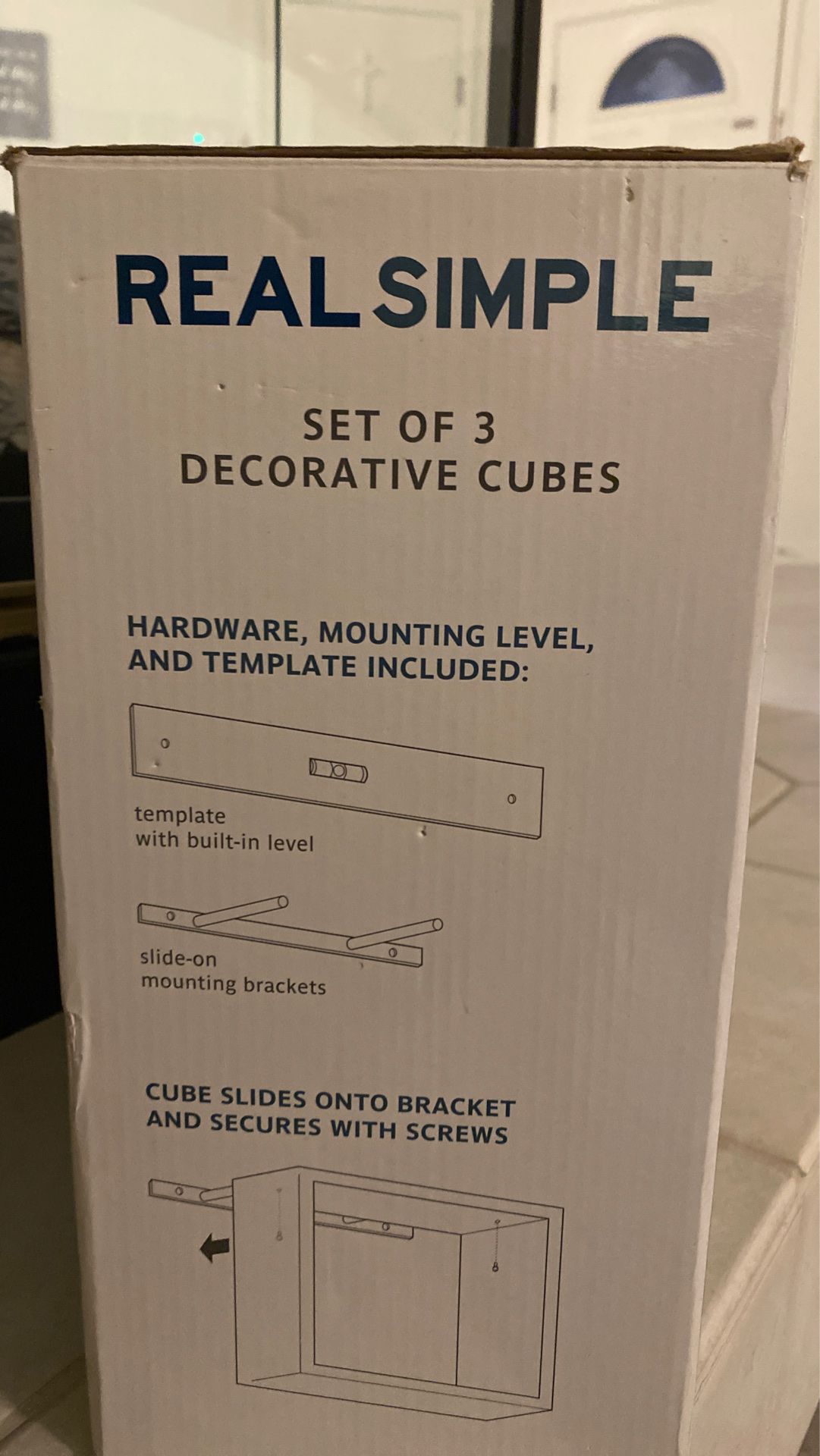 Wall Shelves - Set of 3 decorative cubes