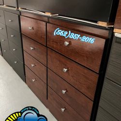 Cherry Eight Drawer Dresser Compressed New Comoda Nueva 