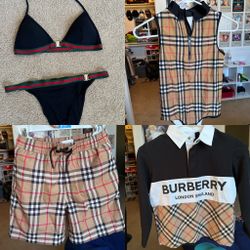 Authentic Burberry & Gucci 