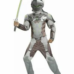 Overwatch GENJI Costume Cosplay Child MEDIUM 7-8 Disguise Dress-Up New