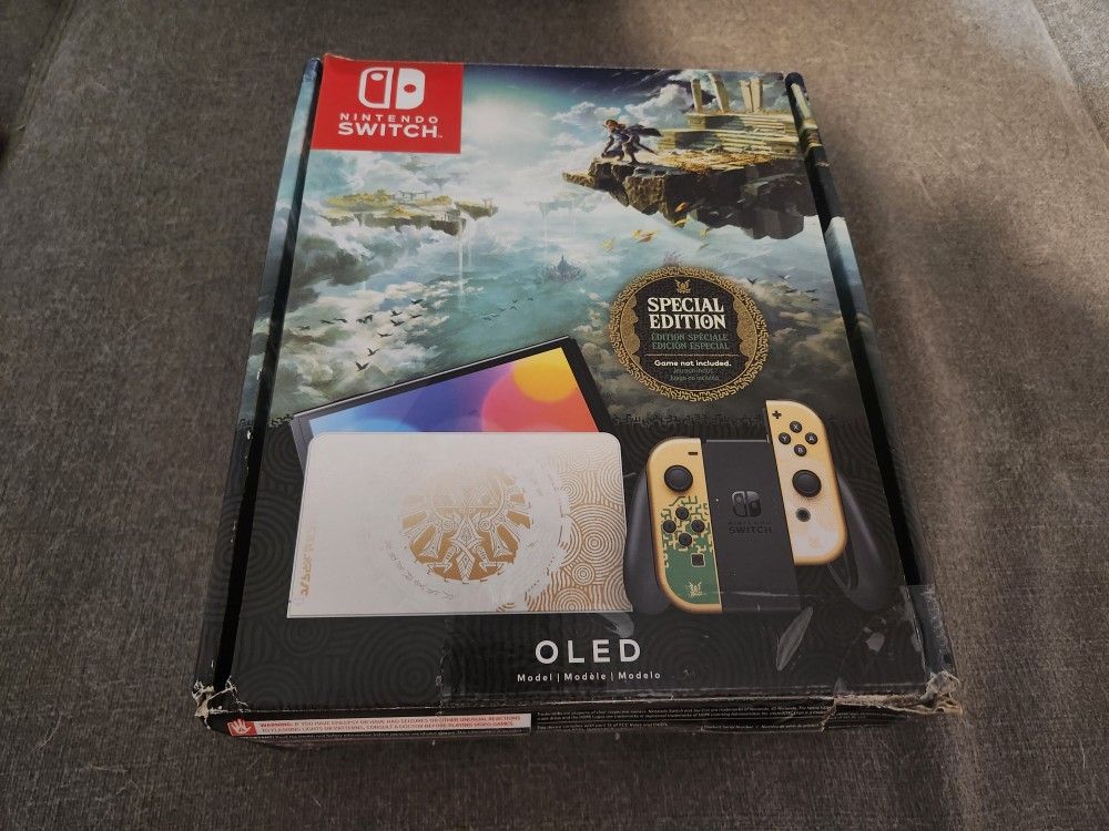 Nintendo Switch OLED (Legend Of Zelda Tears Of The Kingdom Limited Edition) - CIB