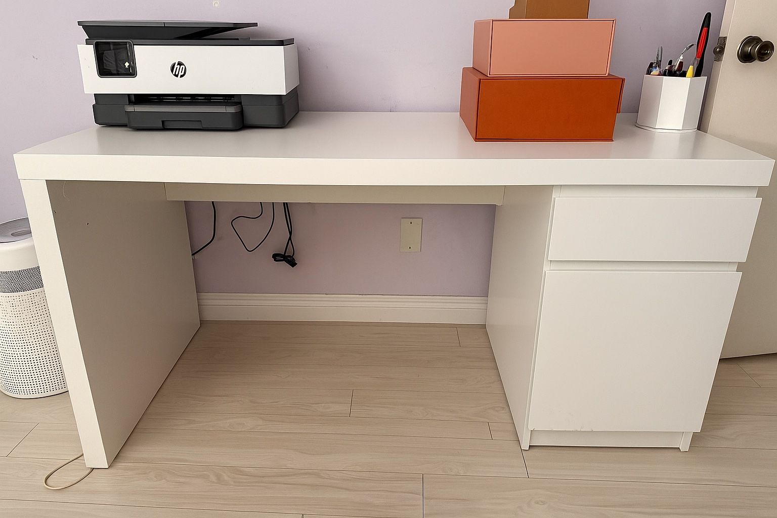 White Ikea Desk