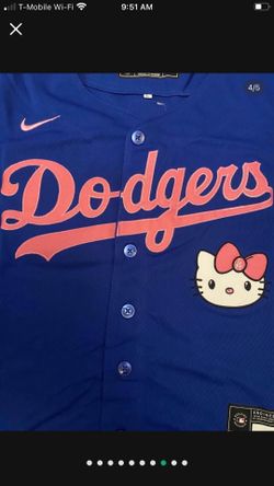 Youth Blue Los Angeles dodgers hello kitty Shohei Ohtani jersey