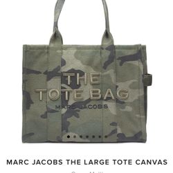 MARC JACOBS THE LARGE TOTE CANVAS