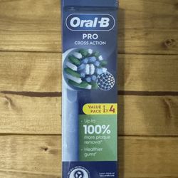 Oral B Cross Action Replacement Electric Toothbrush Heads x4