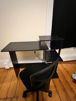 Desk and chair